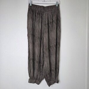 Anthro Hei Hei Brown Cropped‎ Balloon Harem Pants Size Small